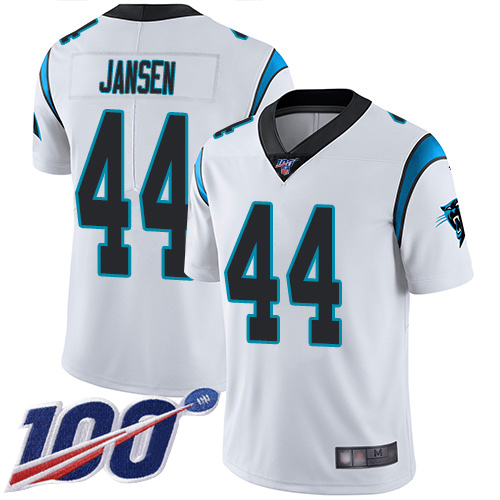 Carolina Panthers Limited White Youth J.J. Jansen Road Jersey NFL Football #44 100th Season Vapor Untouchable